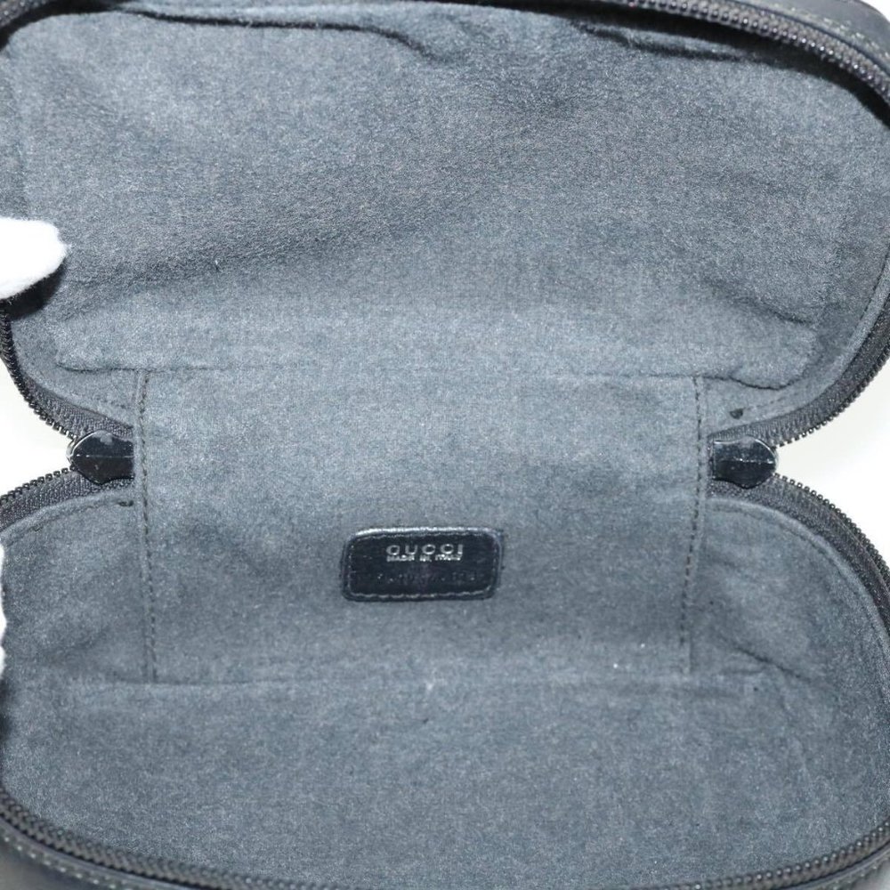 Gucci Horsebit Black Leather Cosmetic Travel Case Rare - Picture 9 of 16